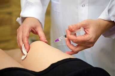 Injections for the treatment of knee arthrosis joint