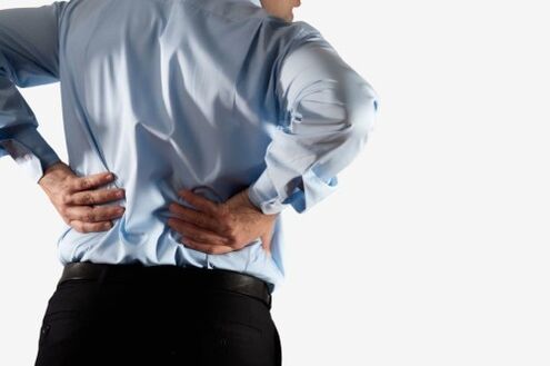 lower back pain in man