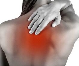 pain due to osteochondrosis of the chest